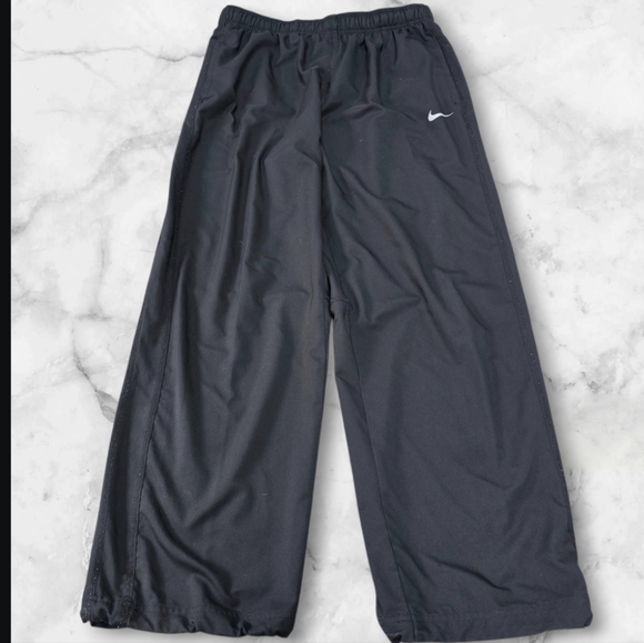Nike Men Dri-fit Black Team Men Training Drill Pants W Adjustable Ankles (SZ:L)